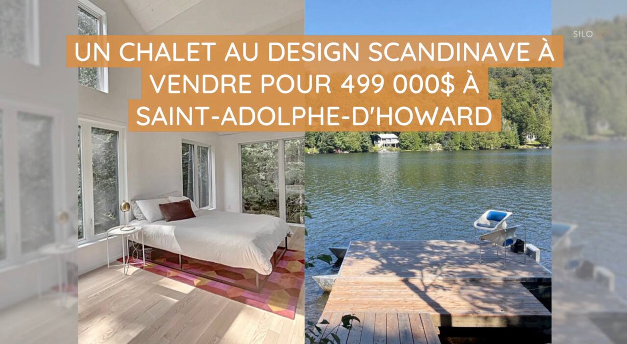 Un chalet au design scandinave à vendre pour 499 000$ à Saint-Adolphe-D’Howard