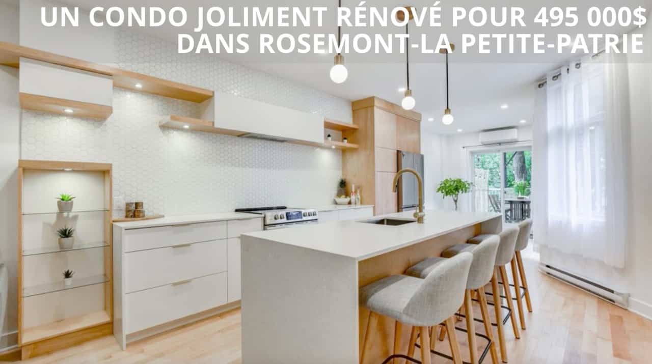 Un condo joliment rénové pour 495 000$ dans Rosemont-La Petite-Patrie