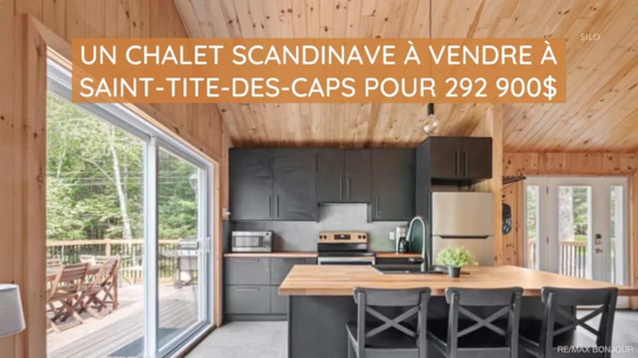 Un chalet scandinave à vendre à Saint-Tite-des-Caps pour 292 900$