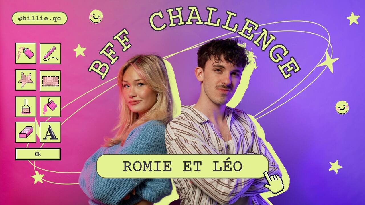 [VIDÉO] Léo Giroux et Romie Lacasse se mettent au défi avec le BFF Challenge
