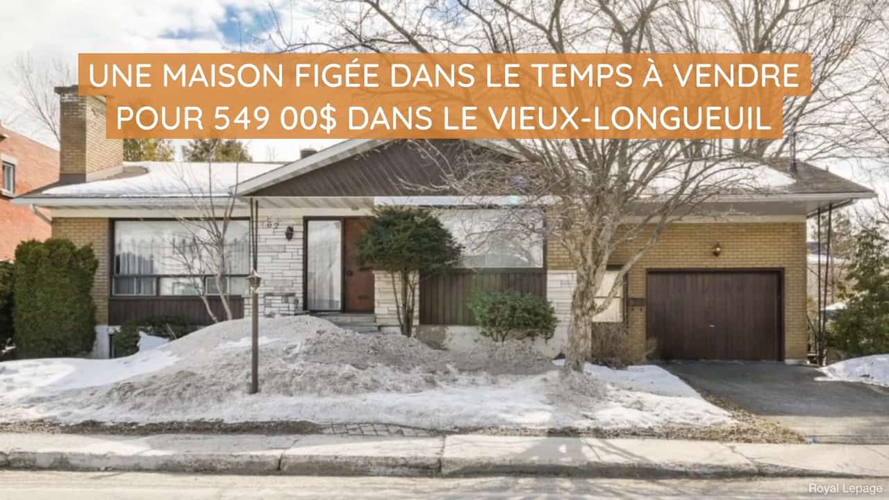 Une maison figée dans le temps à vendre pour 549 000$ dans le Vieux-Longueuil