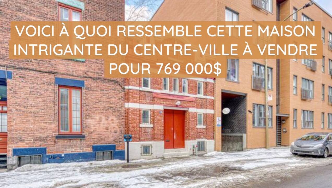 Voici à quoi ressemble cette maison intrigante du Centre-Ville à vendre pour 769 000$