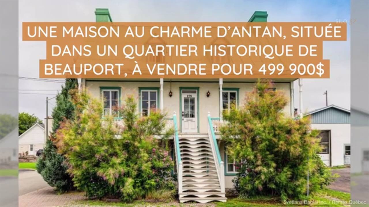 Une maison au charme d'antan, située dans un quartier historique de Beauport, à vendre pour 499 900$