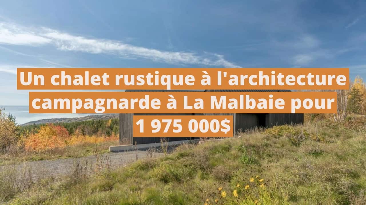 Un chalet rustique à l'architecture campagnarde à vendre à La Malbaie pour 1 975 000$