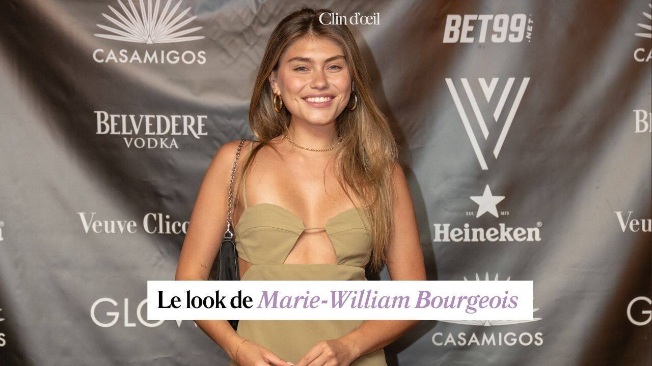 [VIDÉO] Marie-William Bourgeois sans maquillage vole la vedette dans sa robe décolletée sur tapis rouge du Grand Prix