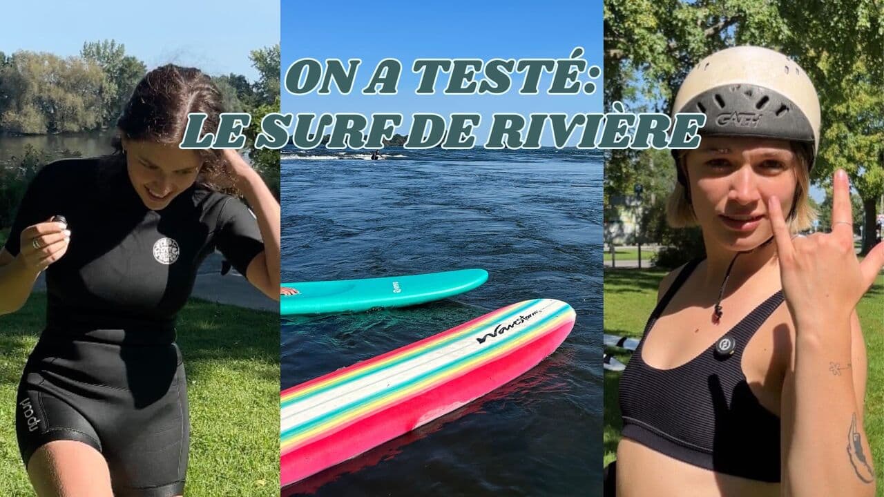[VIDEO] On a testé: le surf de rivière à la vague à Guy pour la première fois, et voici comment ça s'est passé