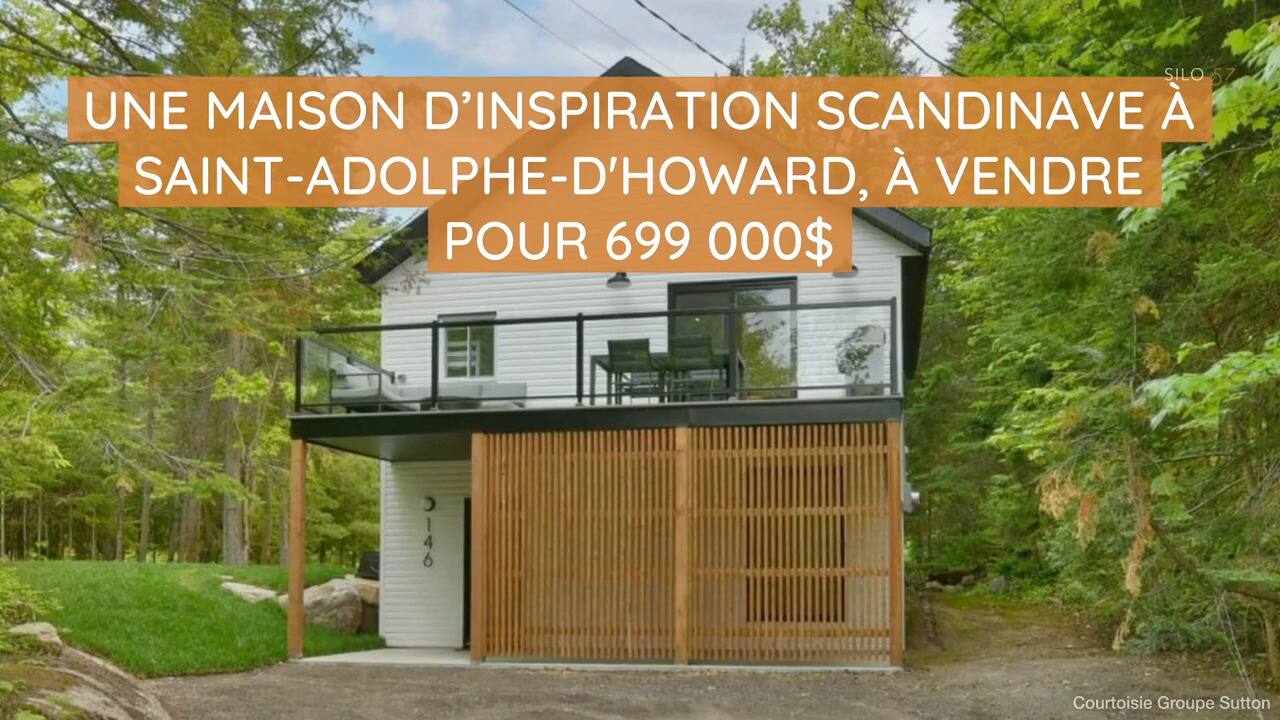 Une maison d'inspiration scandinave sur le bord de l'eau à Saint-Adolphe-d'Howard à vendre pour 699 000$