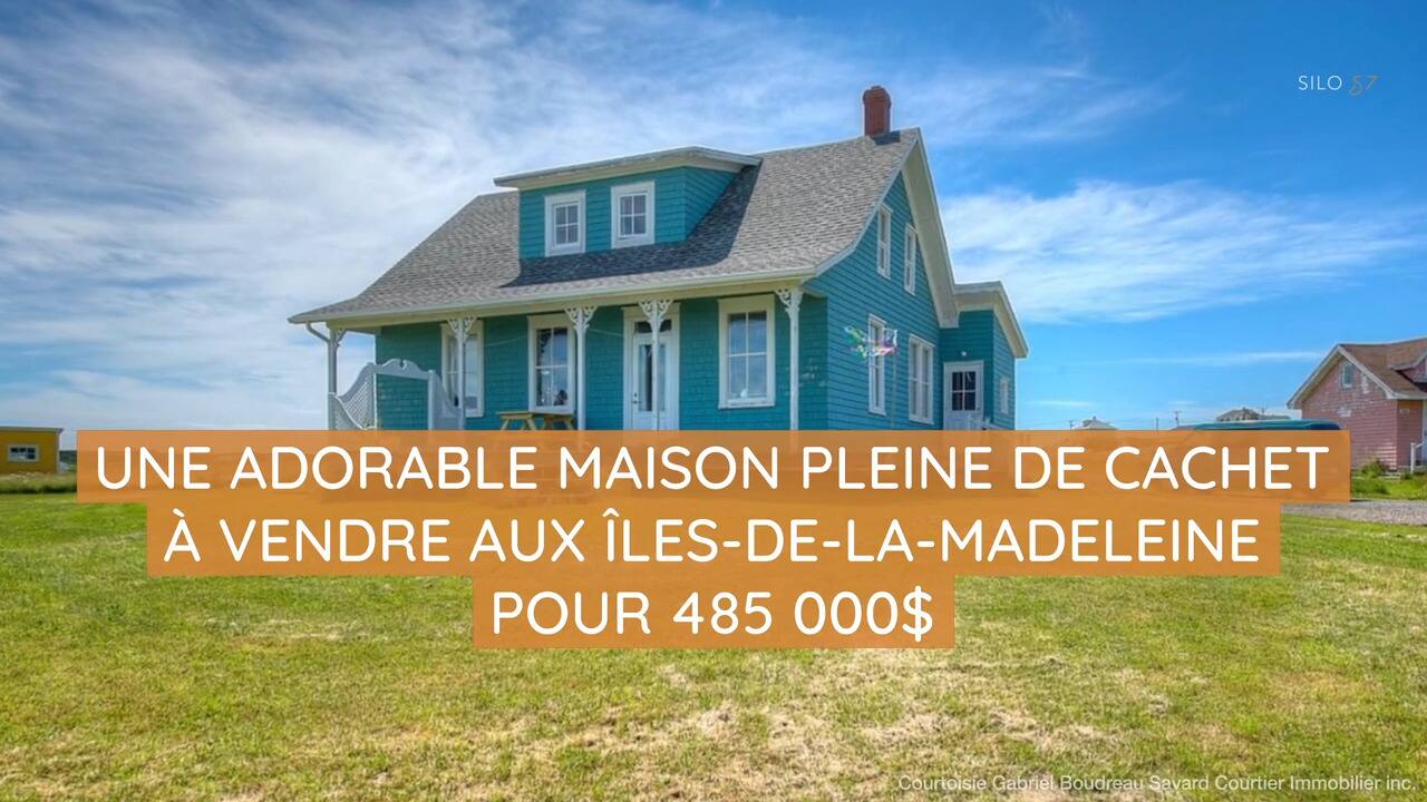 Une adorable maison pleine de cachet à vendre aux Îles-de-la-Madeleine pour 485 000$ 
