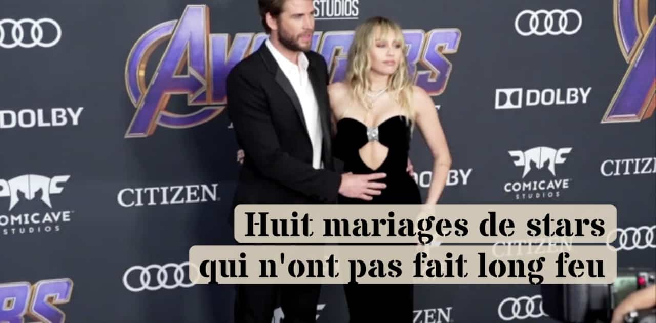 Huit mariages de stars qui n'ont pas fait long feu