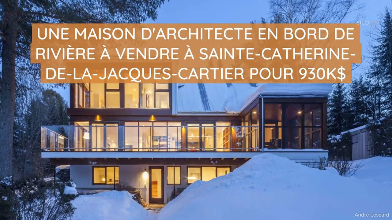 Une maison d'architecte en bord de rivière à vendre à Sainte-Catherine-de-la-Jacques-Cartier pour 930k$