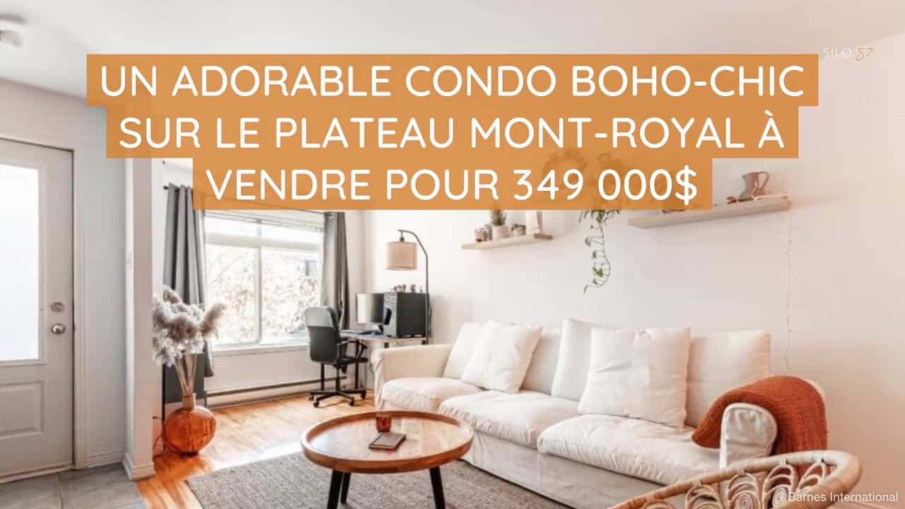 Un adorable condo boho-chic sur le Plateau-Mont Royal à vendre pour 349 000$ 