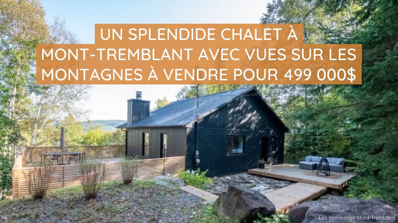 Un splendide chalet à Mont-Tremblant avec vues sur les montagnes à vendre pour 499 000$