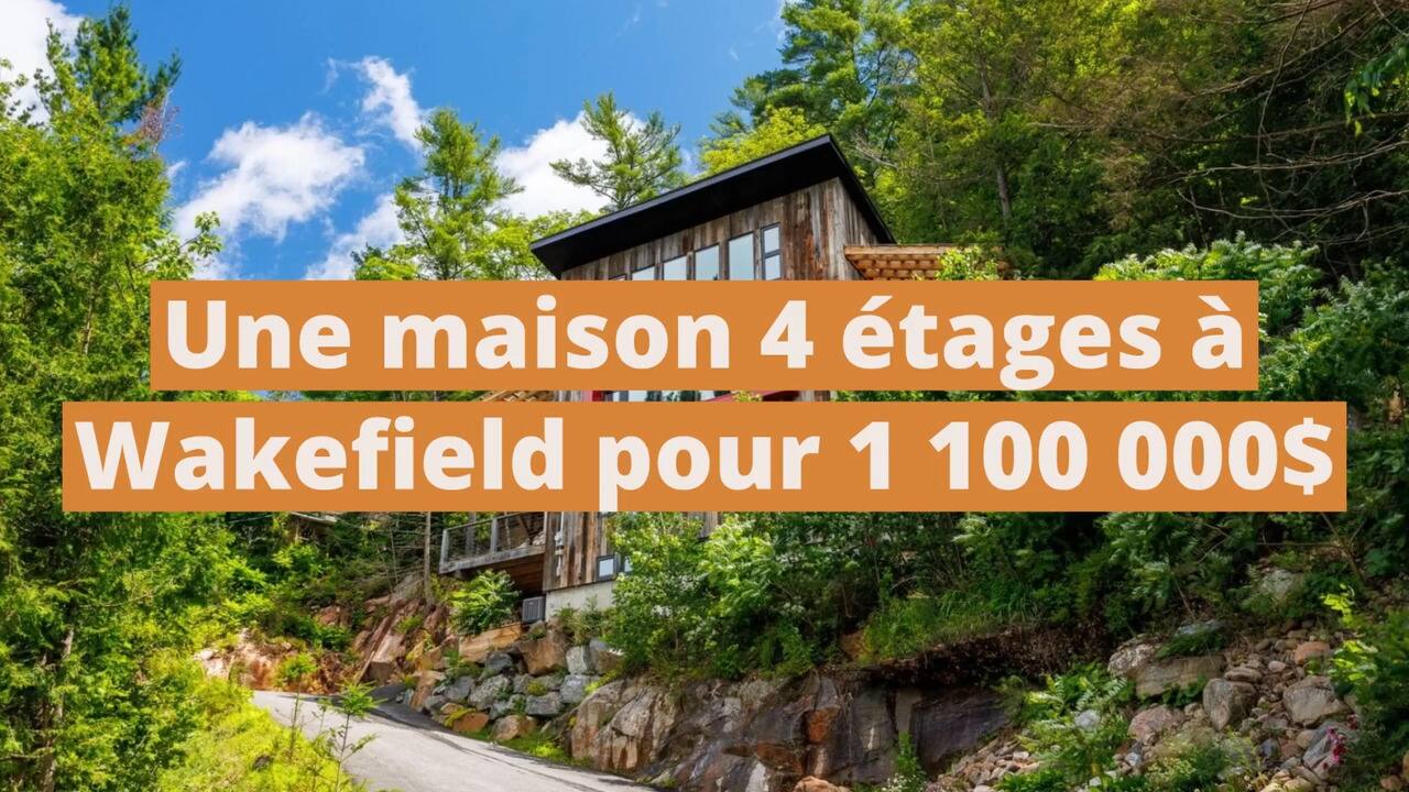 Une impressionnante maison à 4 étages avec vue sur la rivière à Wakefield pour 1 100 000$