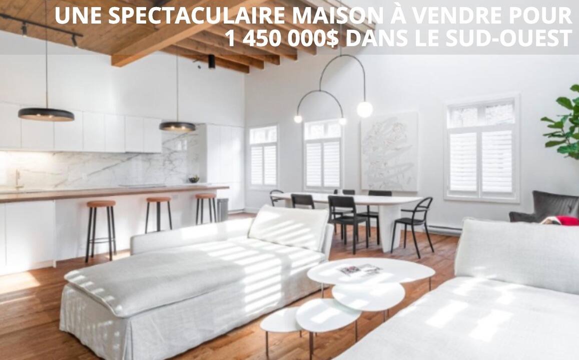Une spectaculaire maison à vendre pour 1 450 000$