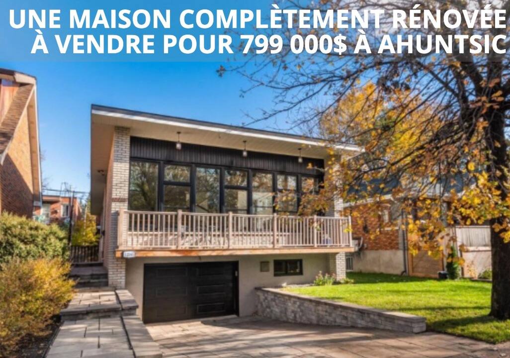 Une maison WOW à vendre à Ahuntsic pour 799 000$