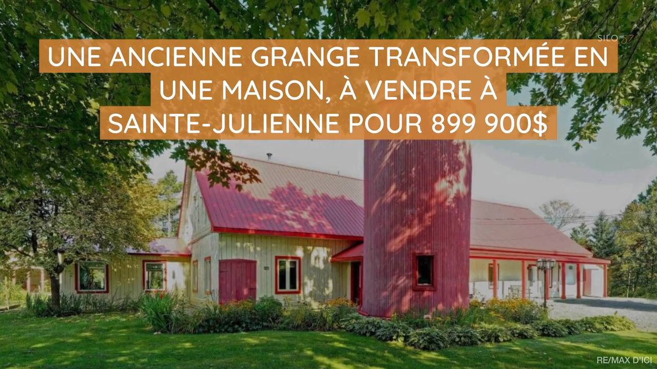 Une ancienne grange transformée en une maison, à vendre à Sainte-Julienne pour 899 900$