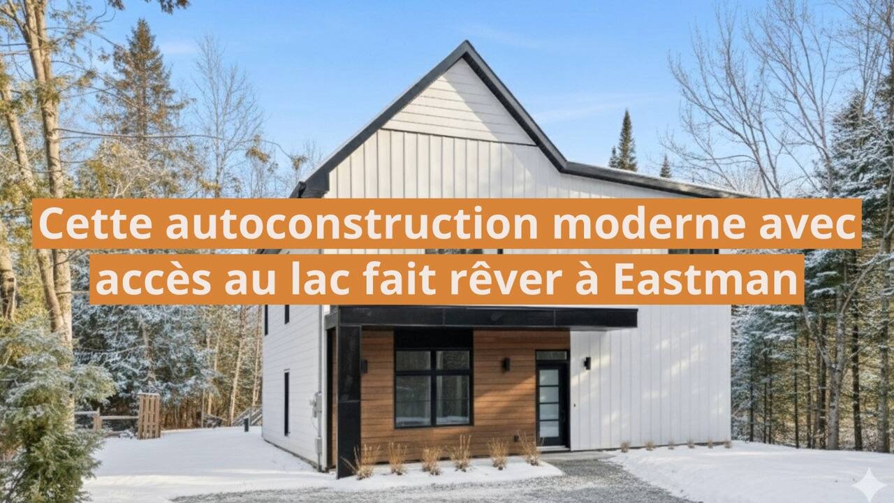 Cette autoconstruction moderne avec accès au lac fait rêver à Eastman