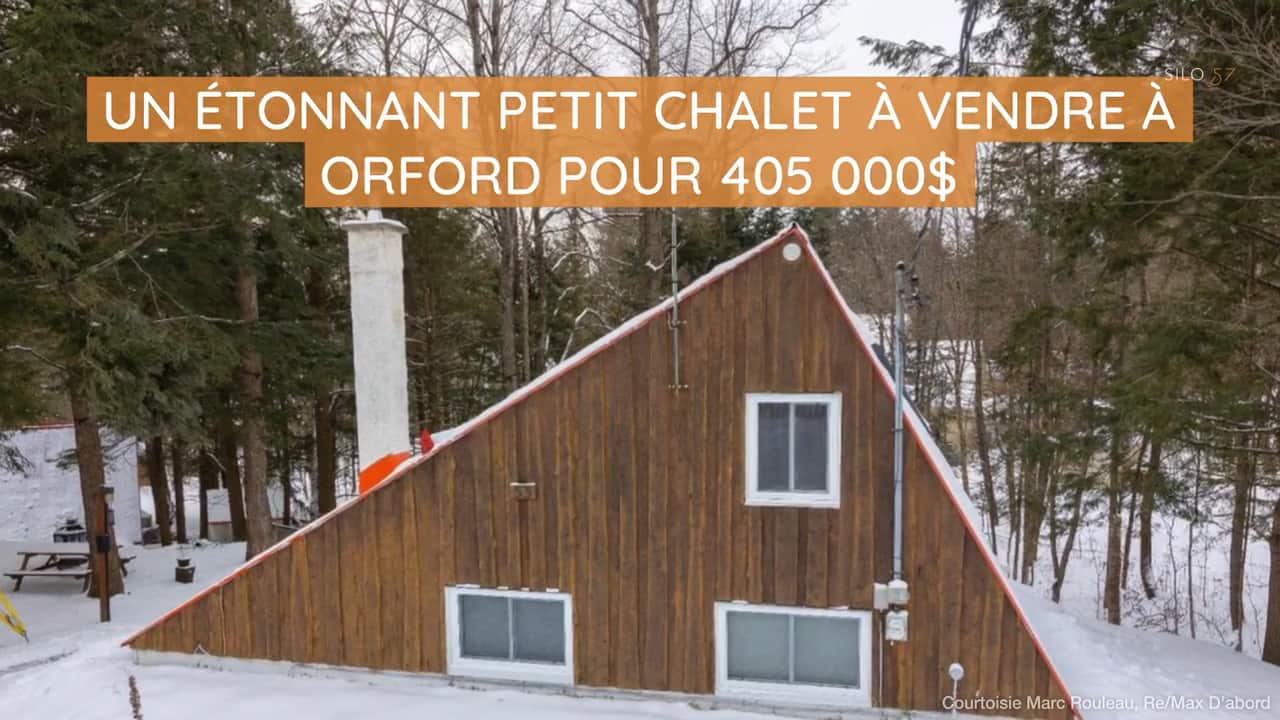 Un étonnant petit chalet à vendre à Orford pour 405 000$