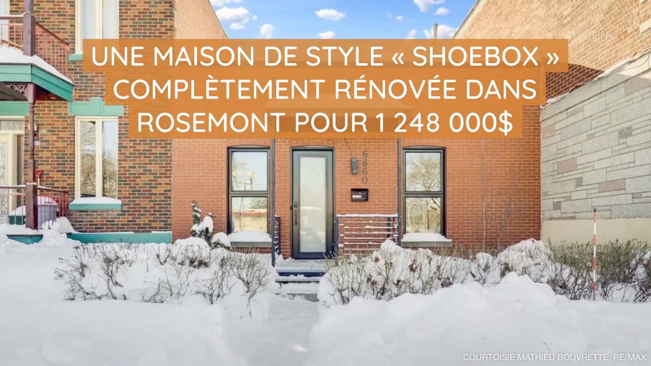 Une maison de style ''shoebox'' complètement rénovée dans Rosemont pour 1 248 000$ 