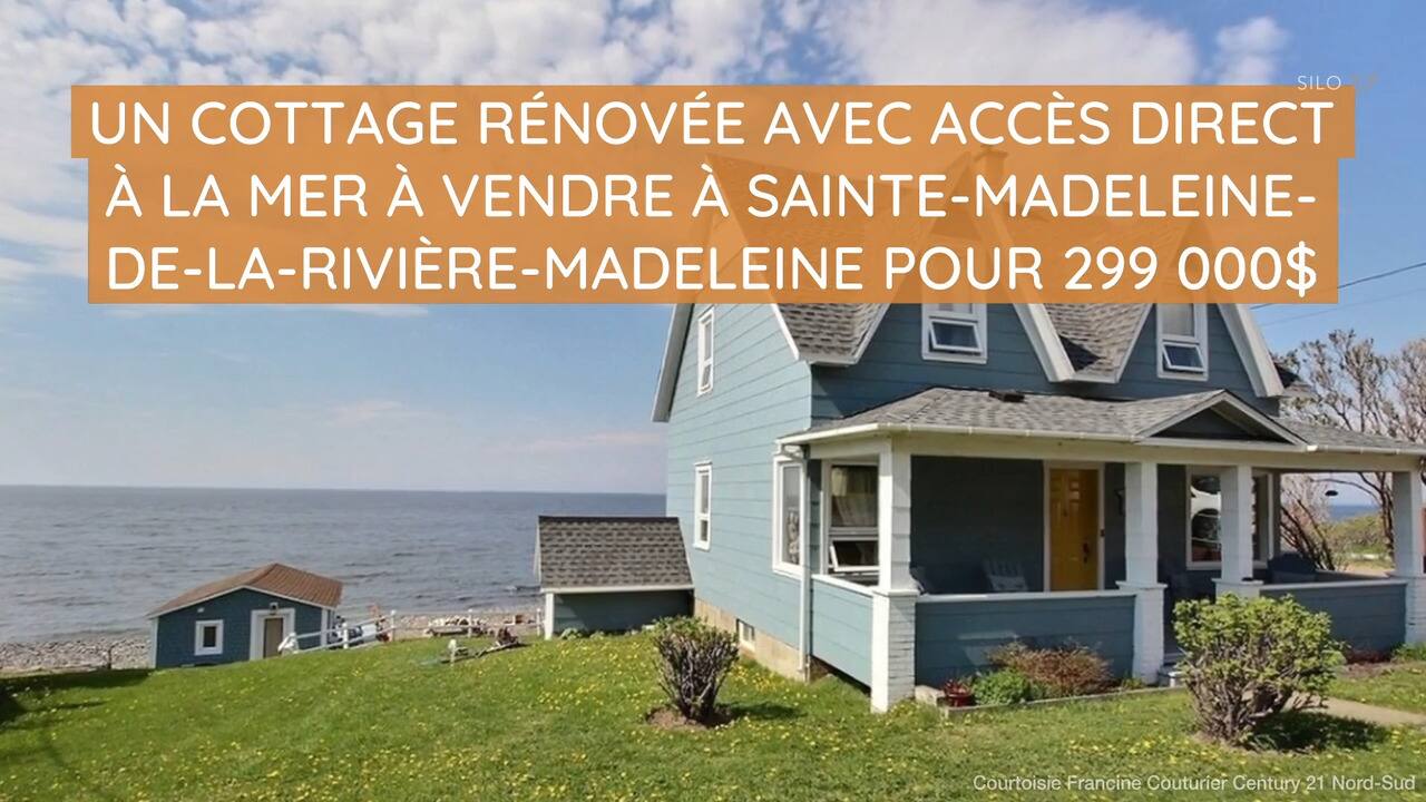 Un cottage rénové à vendre à Sainte-Madeleine-de-la-Rivière-Madeleine pour 299 000$