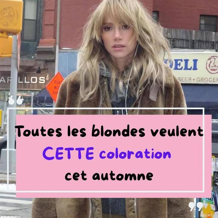 Toutes les blondes veulent CETTE coloration cet automne