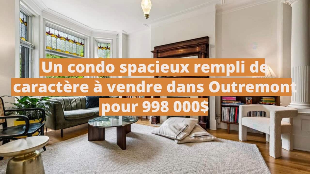 Un condo spacieux rempli de caractère à vendre dans Outremont pour 998 000$