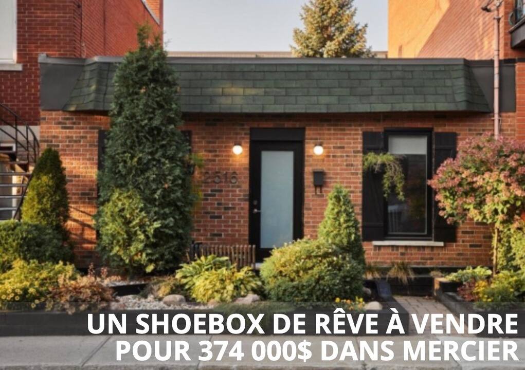 Un shoebox de rêve à vendre pour 374 000$ dans Mercier