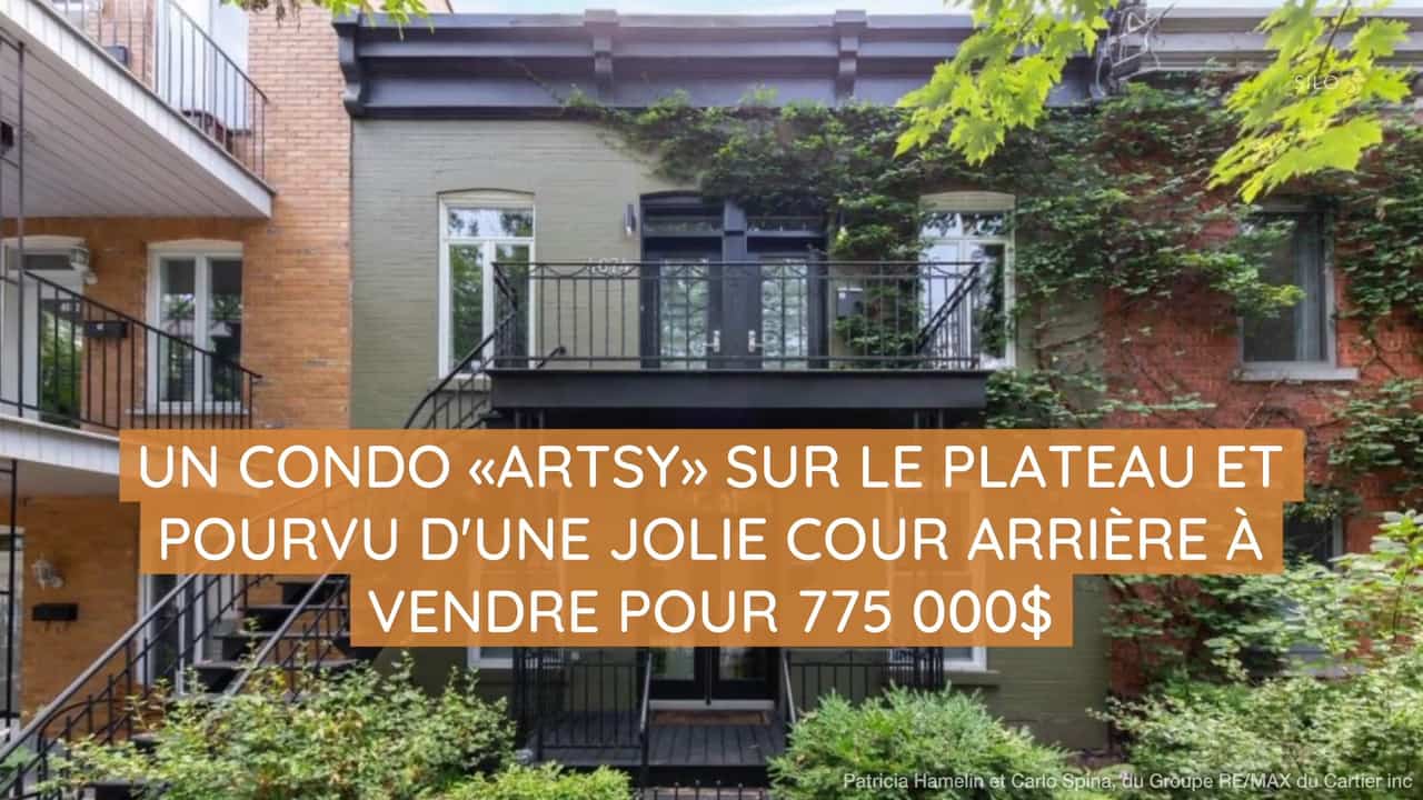 Un condo «artsy» sur le Plateau et pourvu d'une jolie cour arrière à vendre pour 775 000$