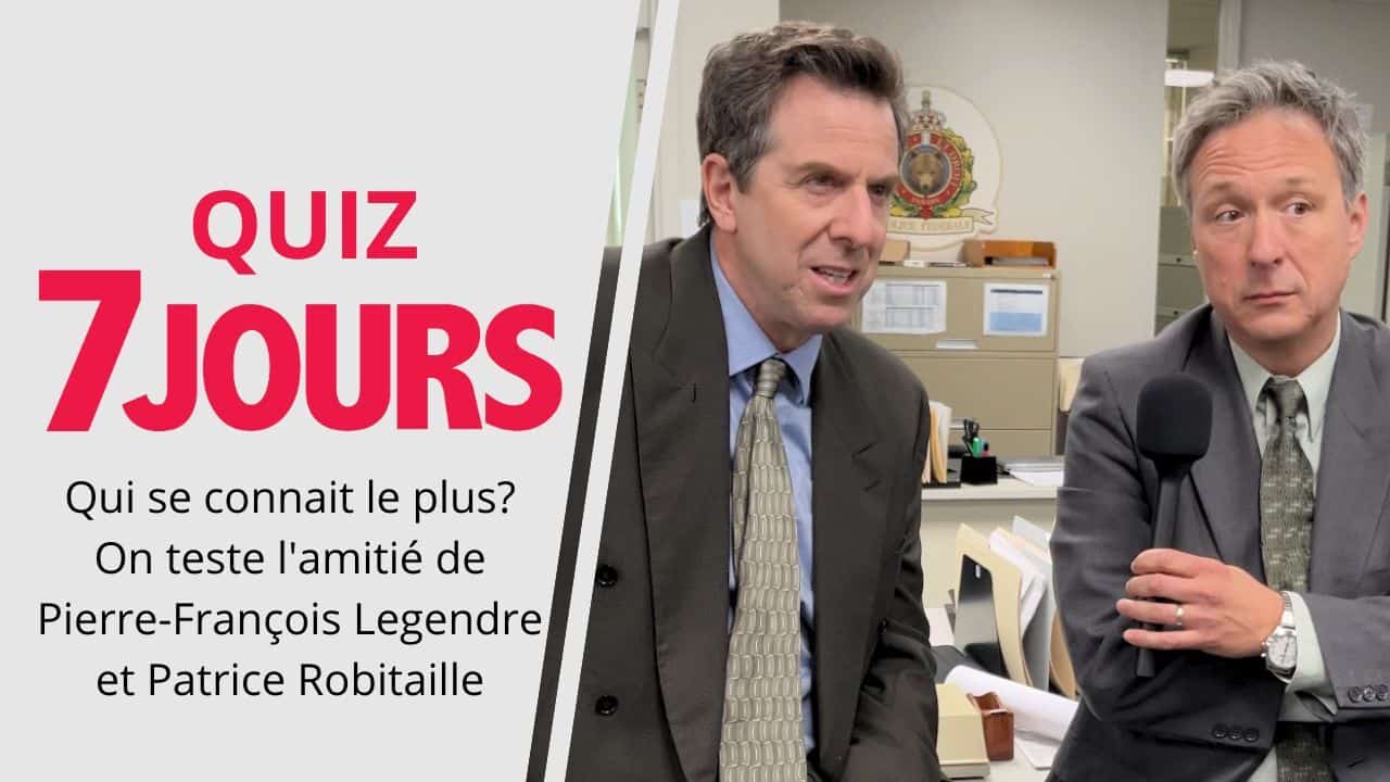 [VIDÉO] Qui se connait le plus? On teste l'amitié de Pierre-François Legendre et Patrice Robitaille