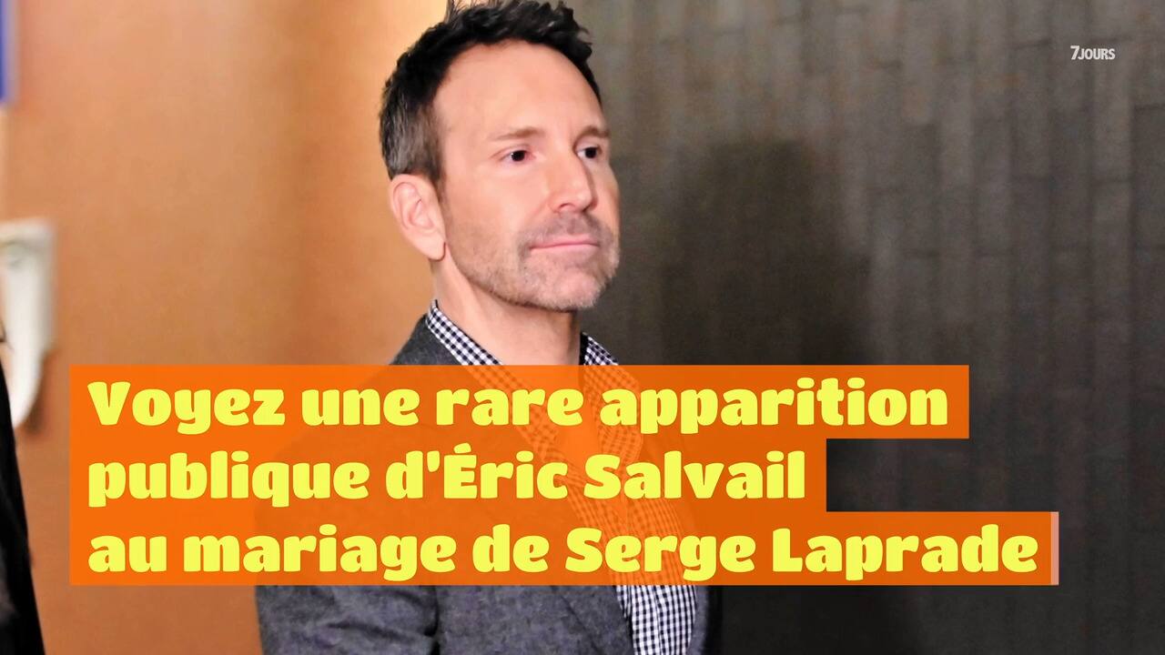 Voyez une rare apparition publique d'Éric Salvail au mariage de Serge Laprade