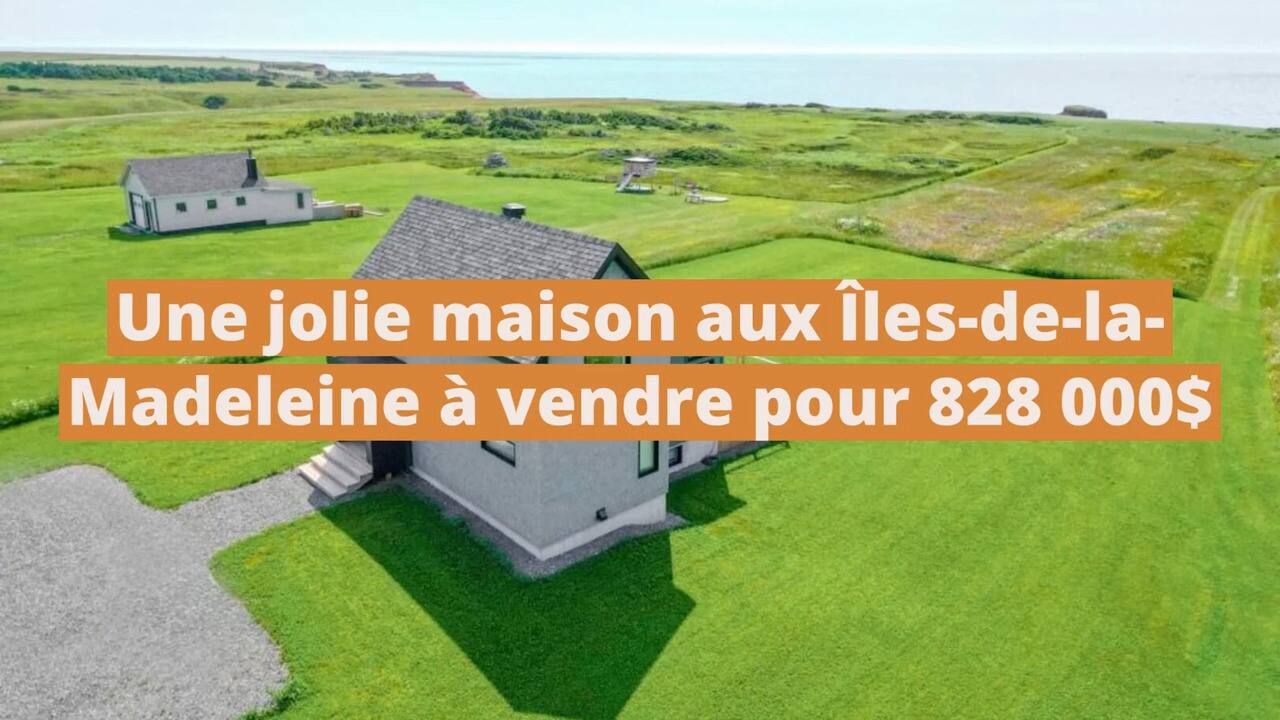 Une charmante maison contemporaine aux Îles-de-la-Madeleine à vendre pour 828 000$