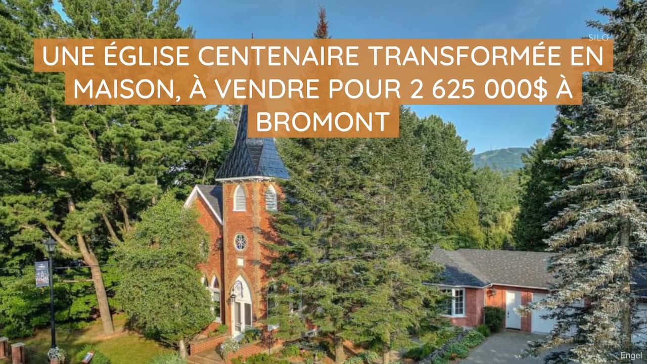 Une église centenaire transformée en maison, à vendre pour 2 625 000$ à Bromont
