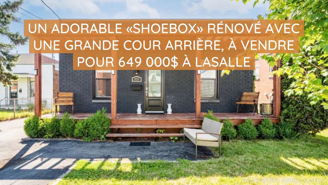 Un adorable  shoebox  r nov  avec une grande cour arri re    vendre pour 649 000    LaSall