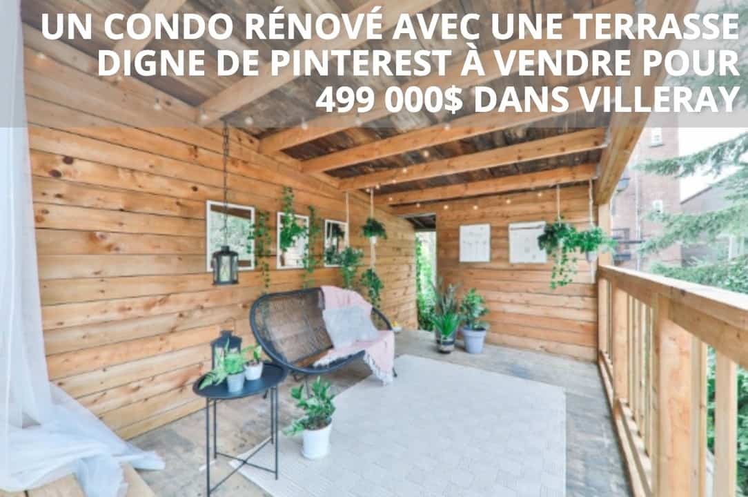 Un condo rénové avec une terrasse digne de Pinterest à vendre pour 499 000$ dans Villeray
