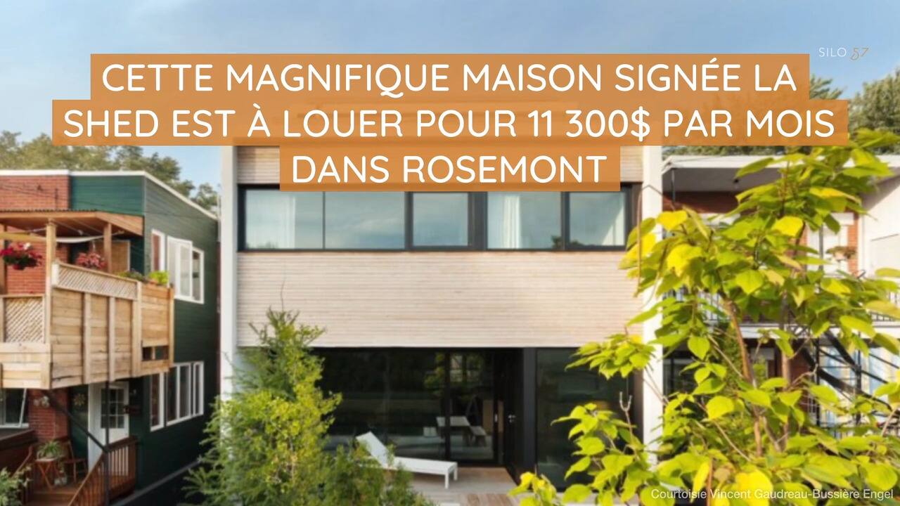 Cette magnifique maison signée La Shed est à louer pour 11 300$ par mois dans Rosemont