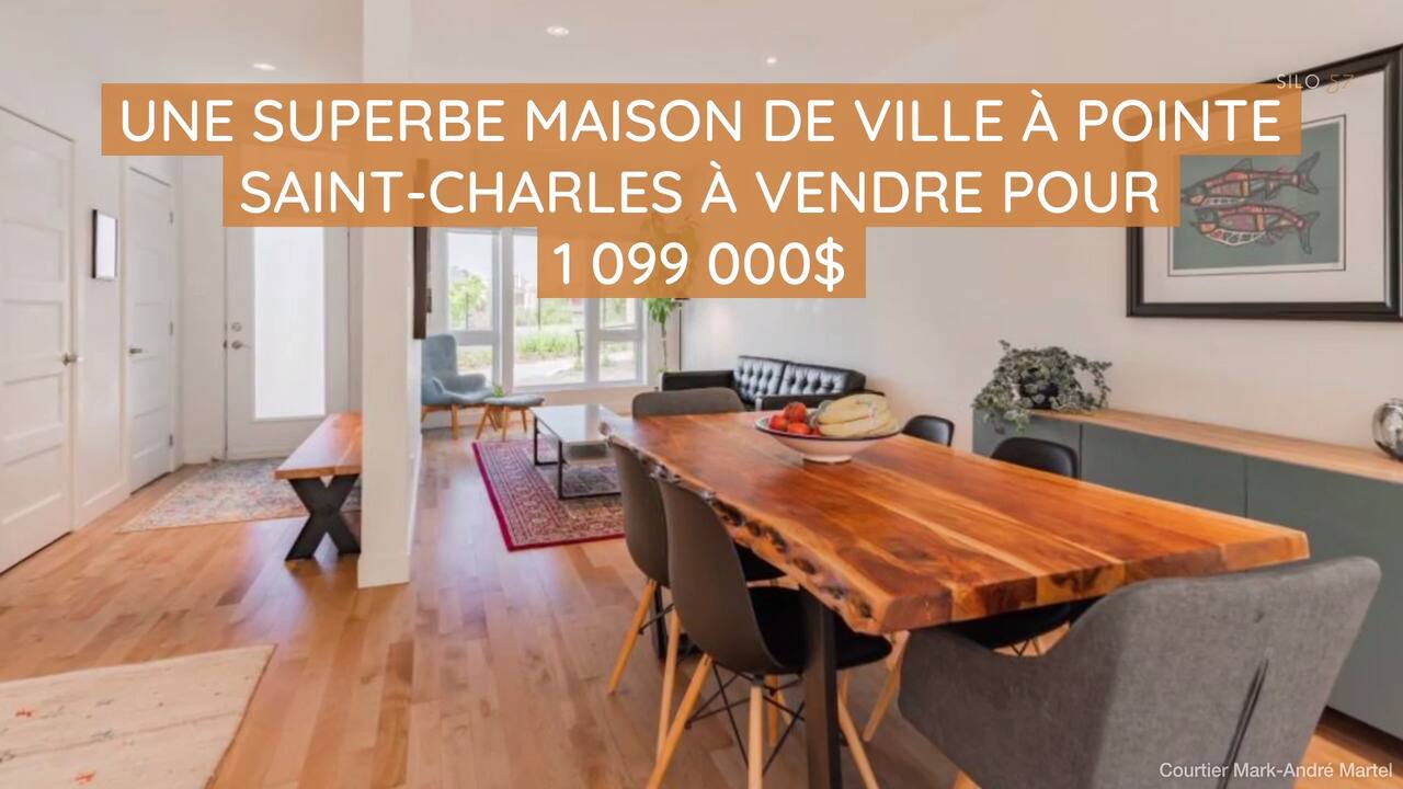 Une superbe maison de ville à Pointe Saint-Charles à vendre pour 1 099 000$