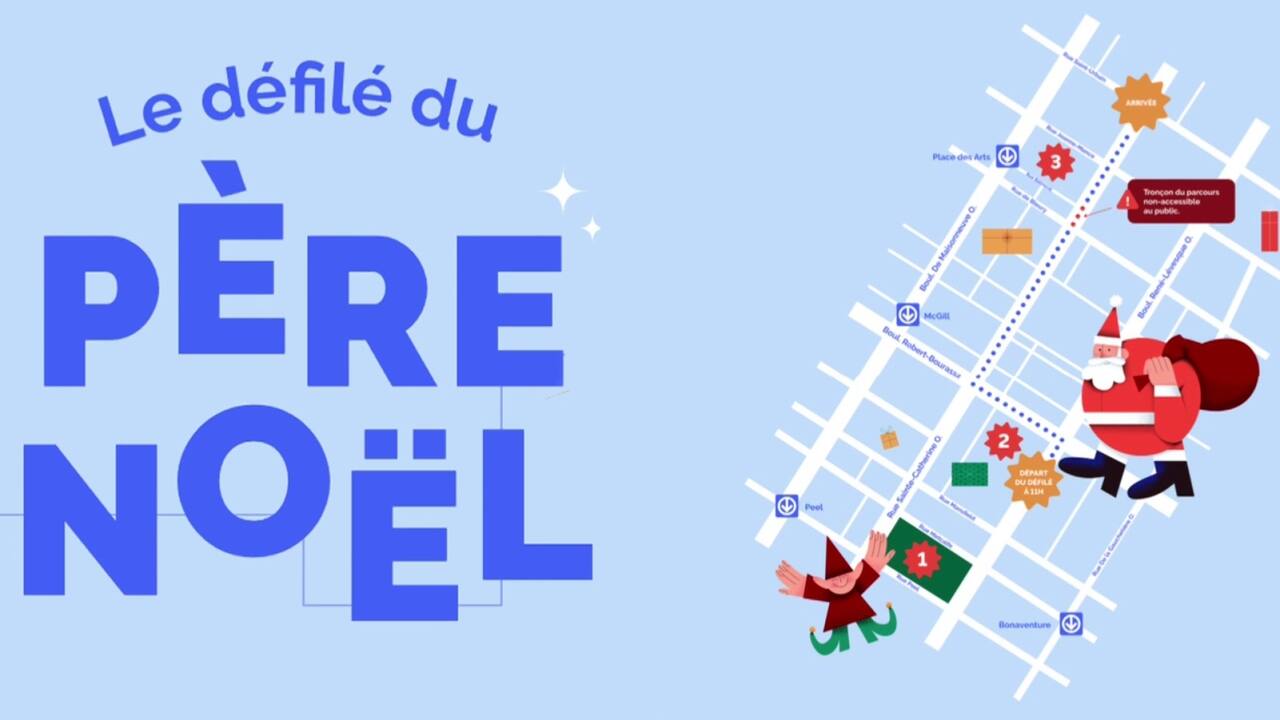 défilé du père noël