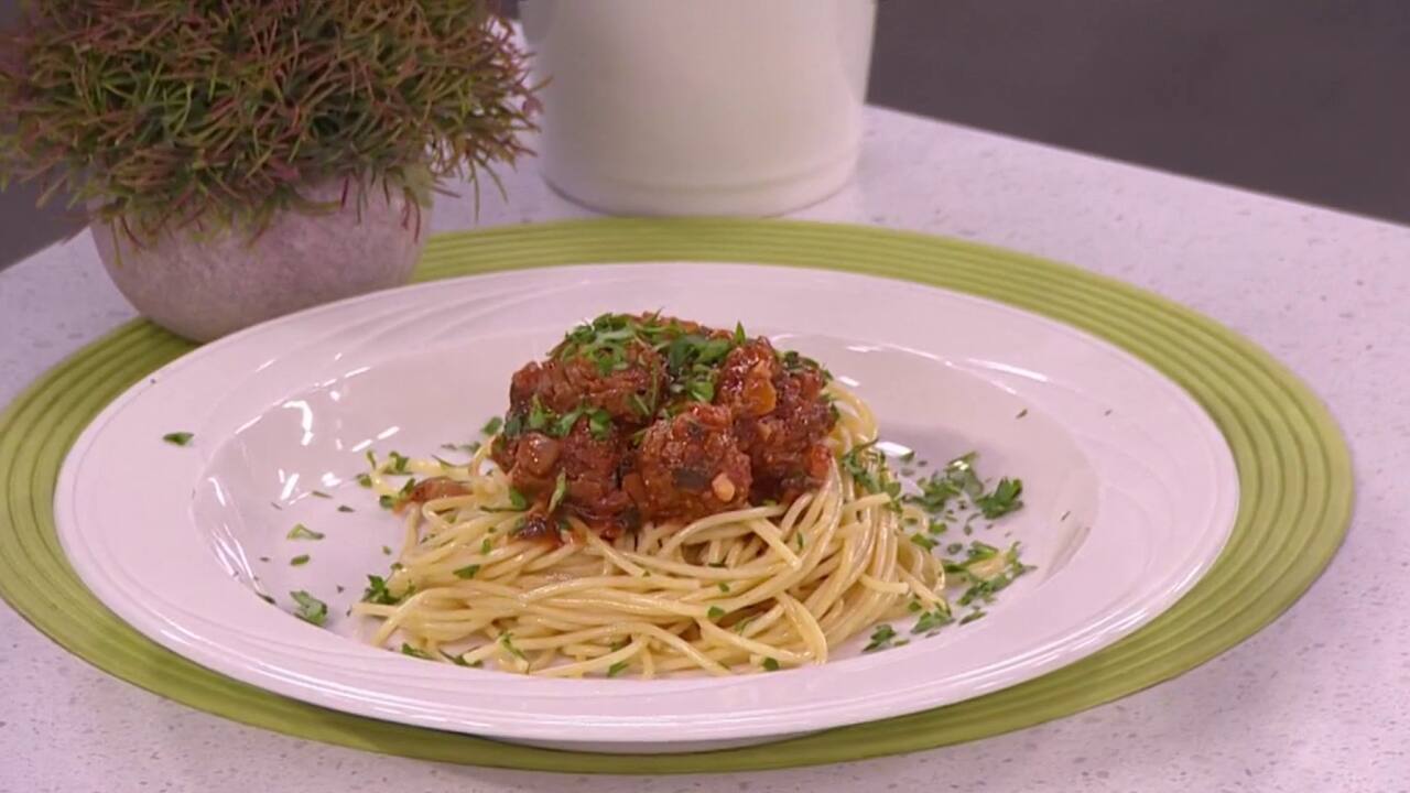 Spaghetti mini boulettes