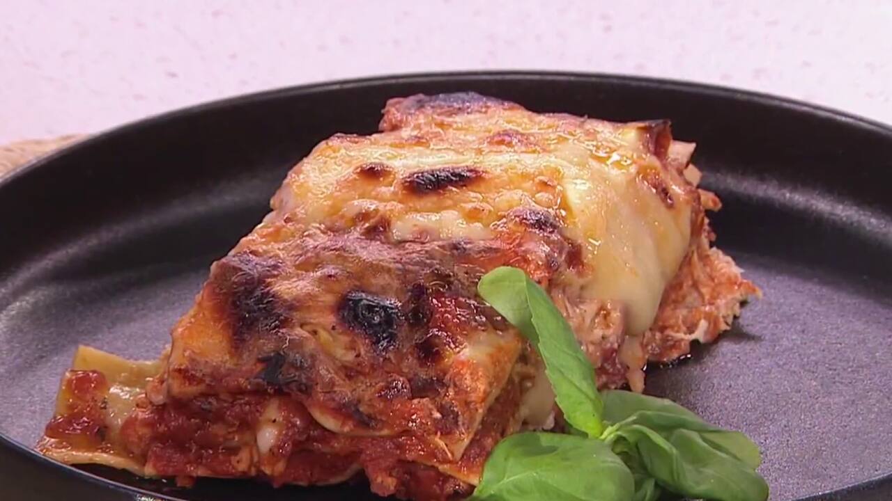 LASAGNE DE POULET AUX POIVRONS RÔTIS