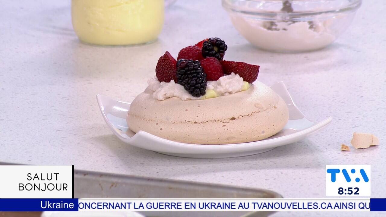 Pavlovas aux petits fruits