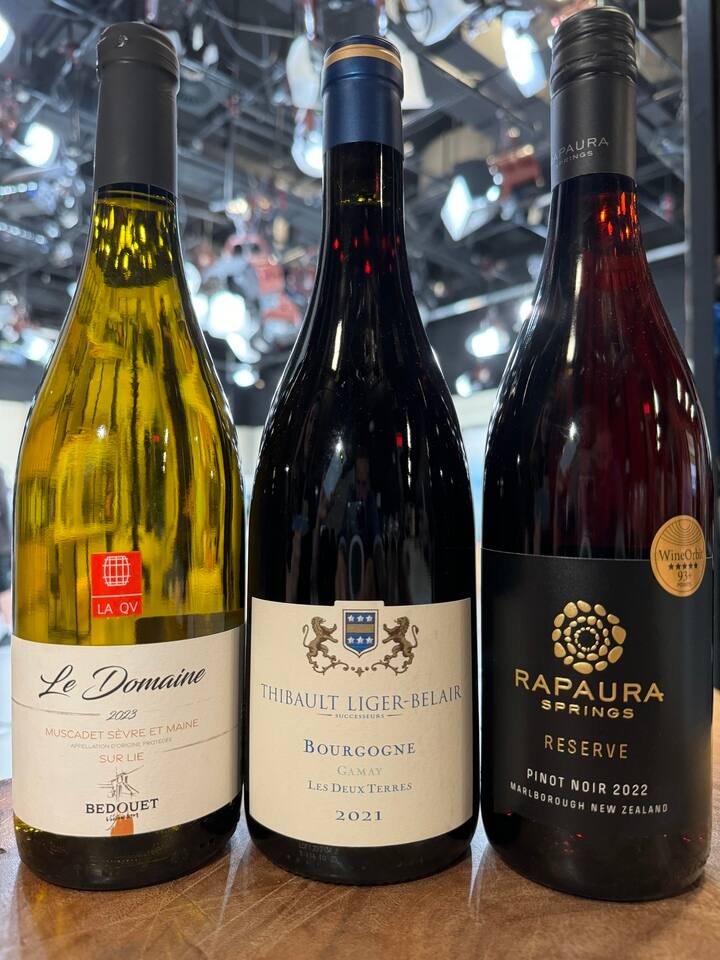 TROIS VINS TOUT EN FRAICHEUR