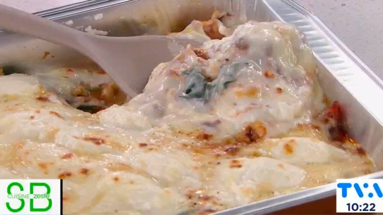 Recette: Plaque de pâtes gourmandes