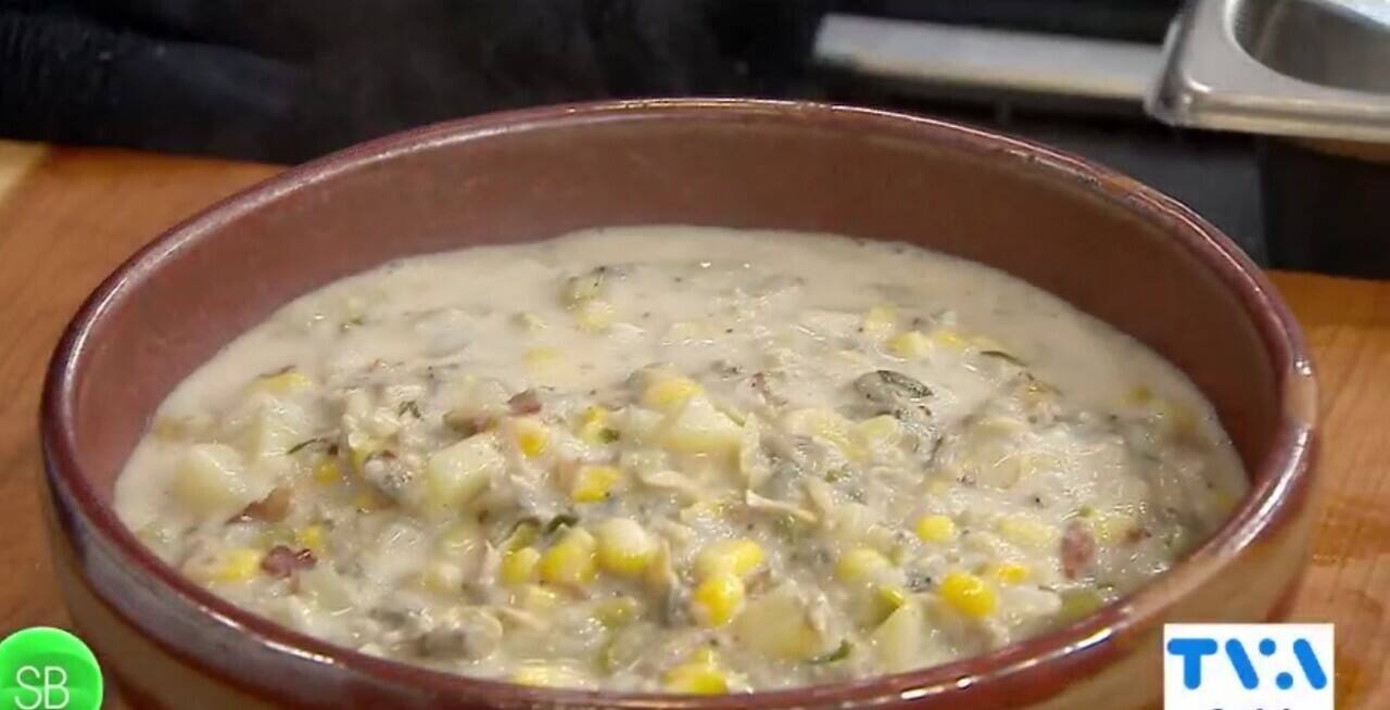 Chaudrée de palourdes au bacon et maïs