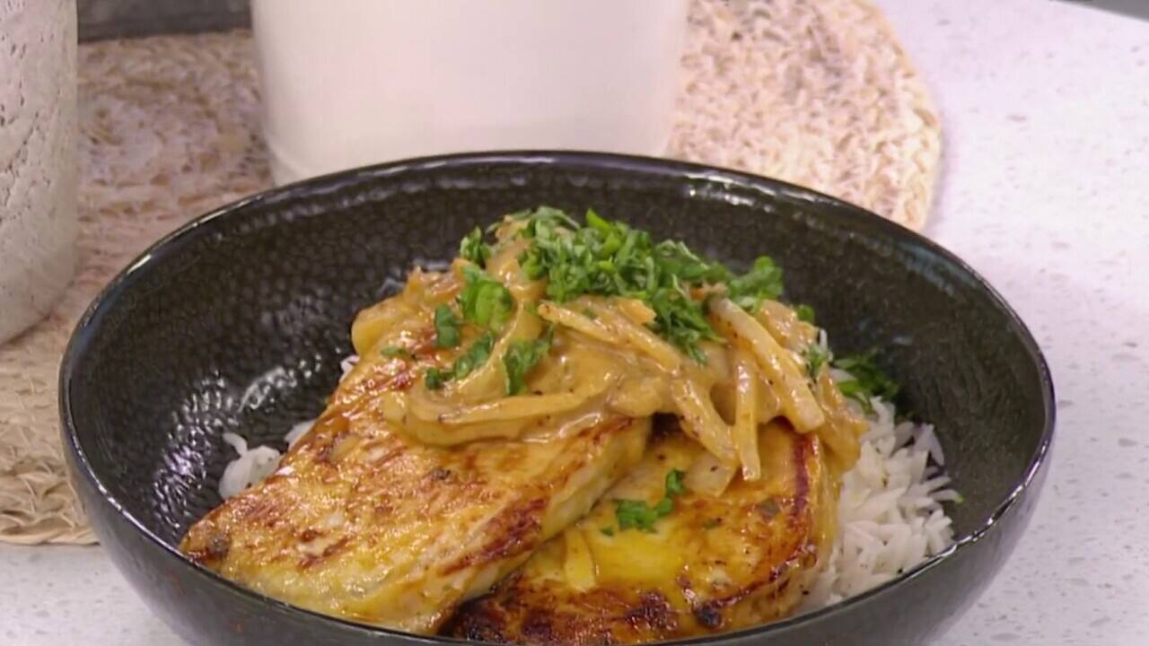 côtelettes de porc miel et moutarde