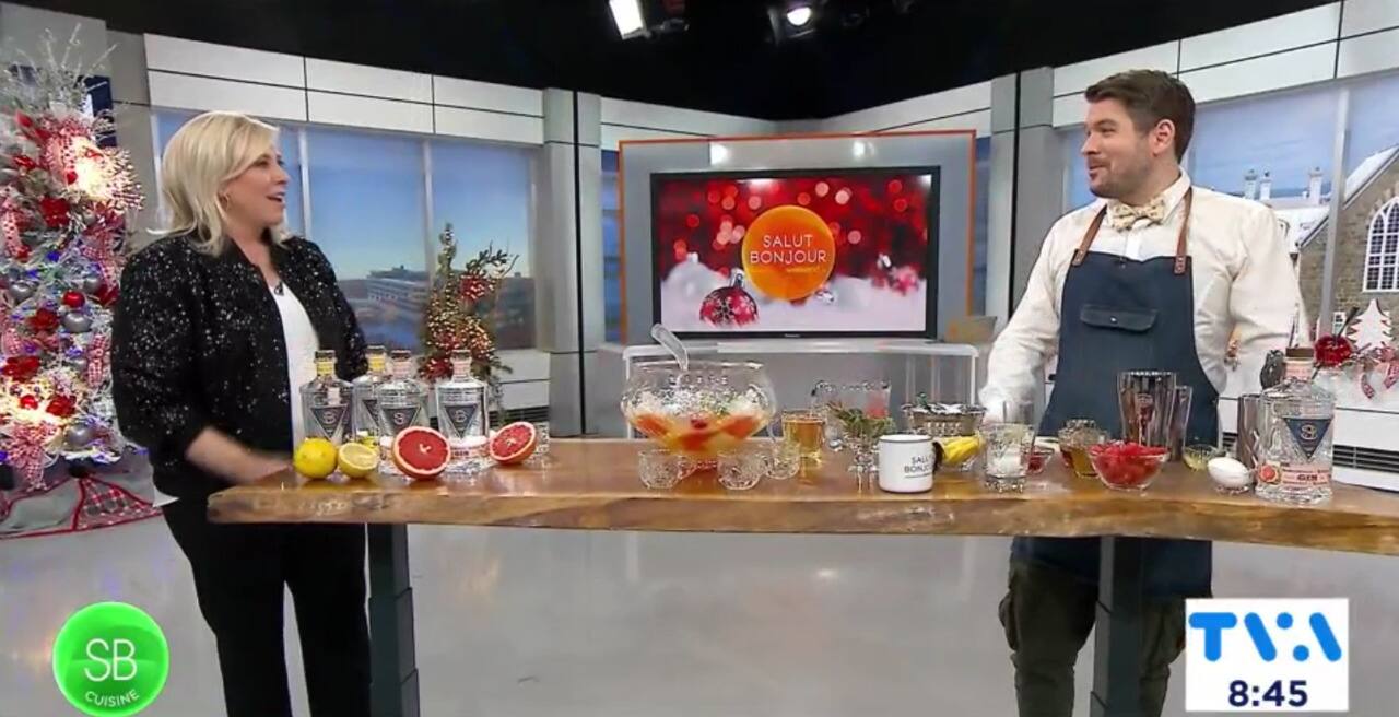 3 cocktails et 1 punchs festifs pour le temps des Fêtes 