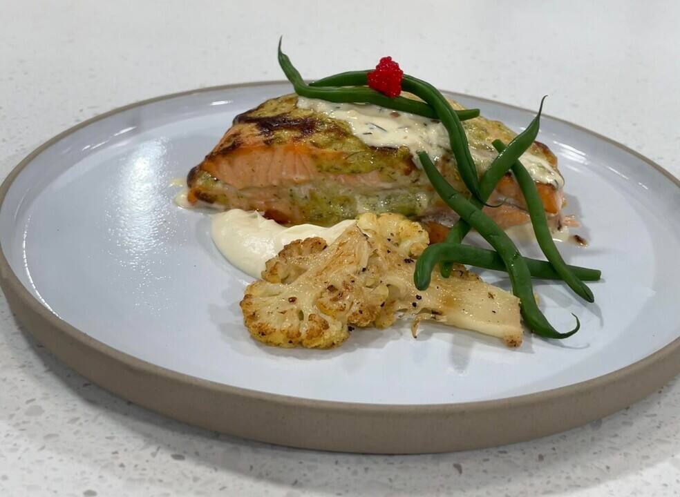 Duo de saumon à la dijonnaise à l’estragon 