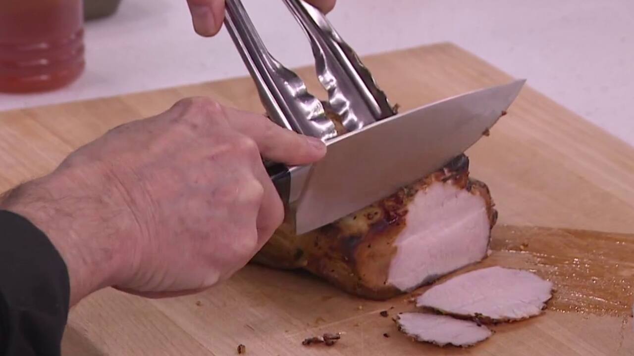 Longe de porc en saumure, à la bière et au miel