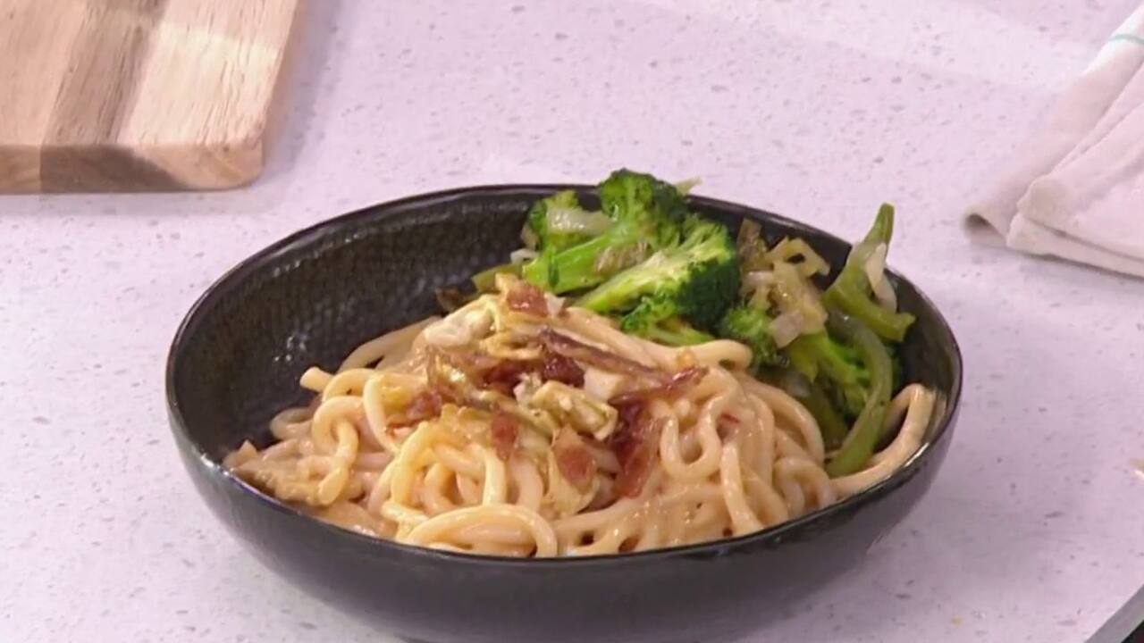 NOUILLES ORIENTALES FAÇON CARBONARA