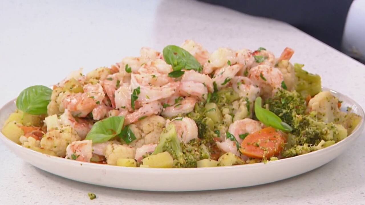 BOUILLI DE LÉGUMES ET CREVETTES CAJUN