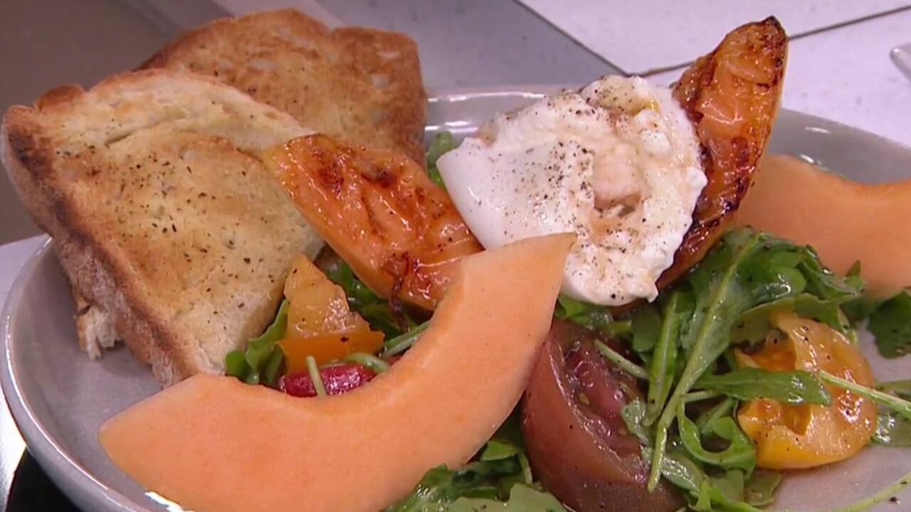 CUISINE - BURRATA MELON GRILLÉ